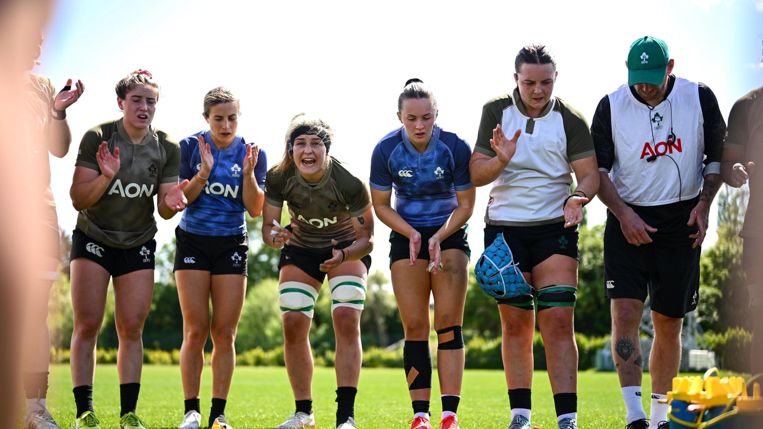 Ireland pictured in training in Dublin on Wednesday