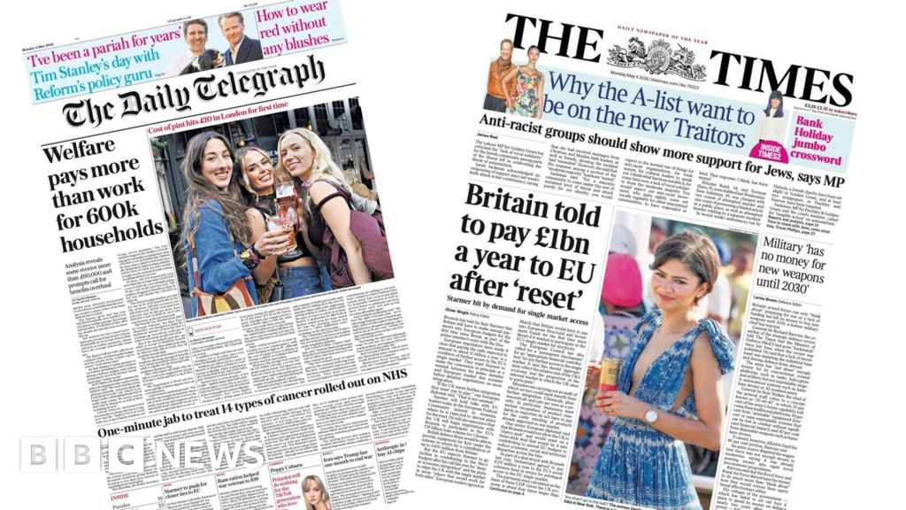 The Papers: ‘No money for new weapons’ and ‘Cost of pint hits £10’ The Papers: ‘No money for new weapons’ and ‘Cost of pint hits £10’