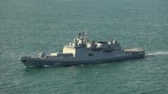 Russian warship fires warning shots near UK-registered yacht in Channel Russian warship fires warning shots near UK-registered yacht in Channel