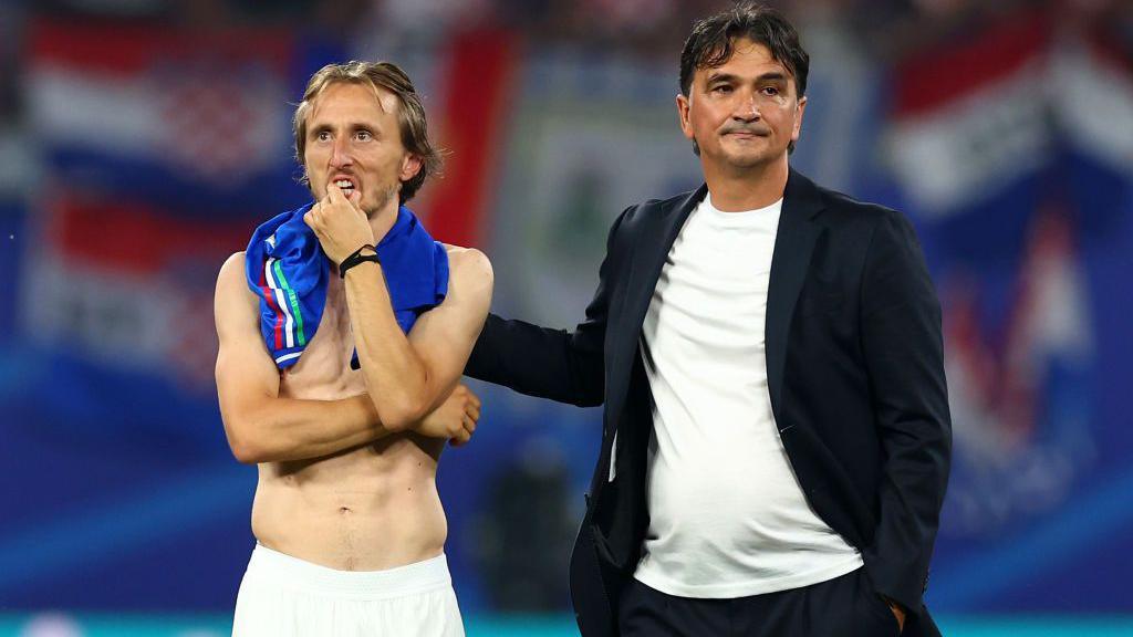 Luka Modric and Zlatko Dalic