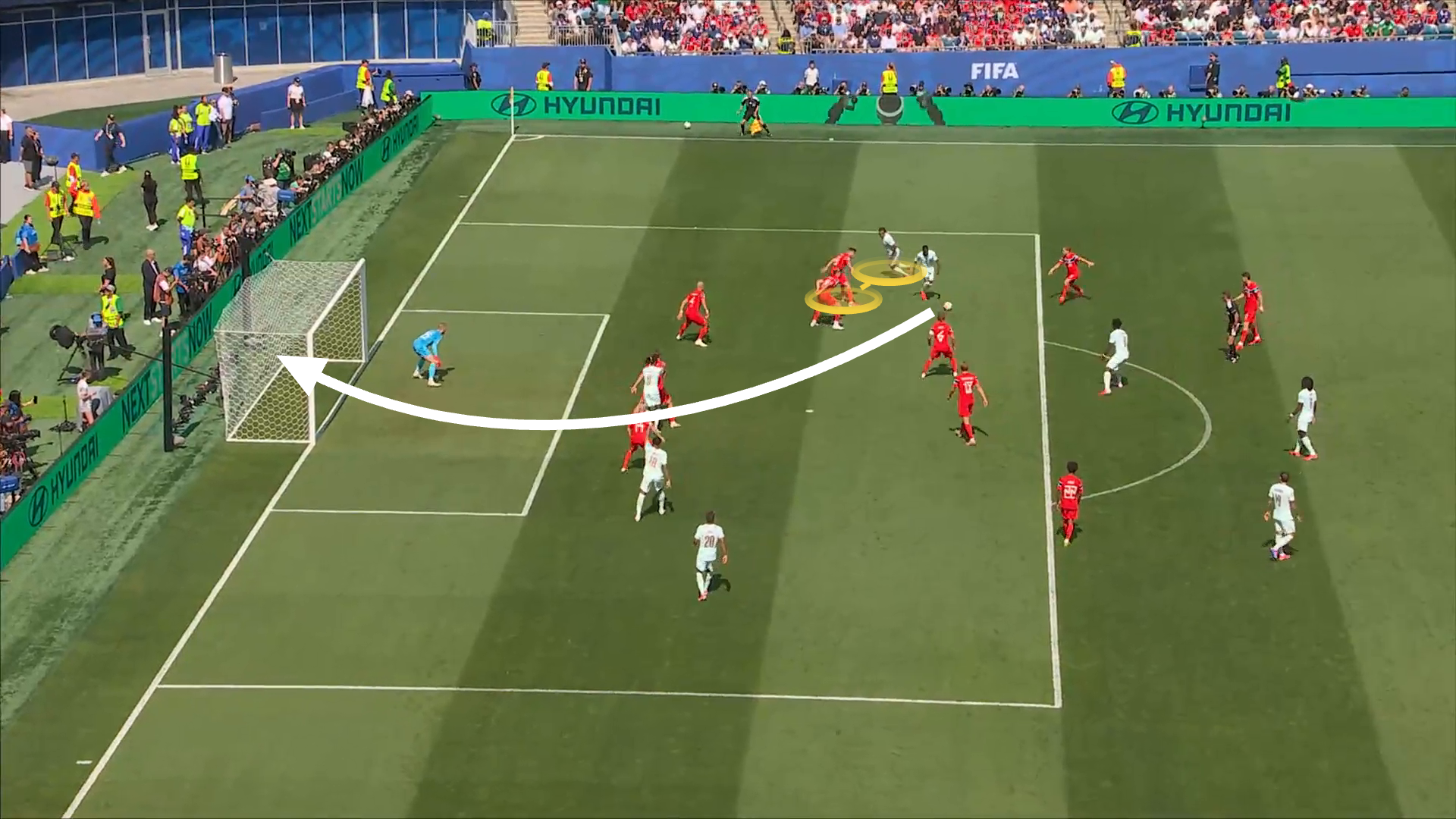 France v Norway screengrab