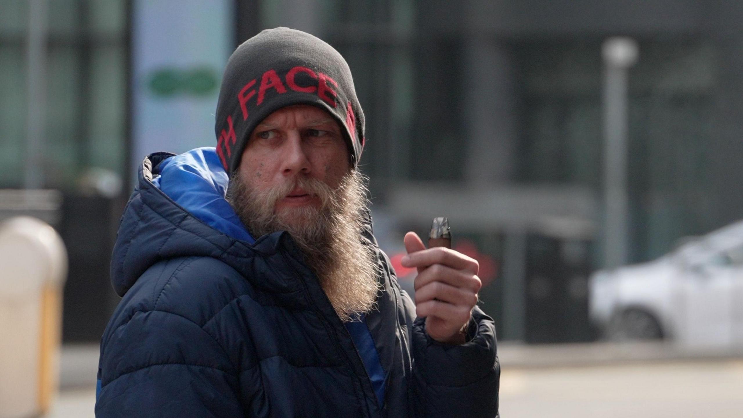 Co-defendant Sean Peers arriving at Manchester Minshull Street Magistrates' Court