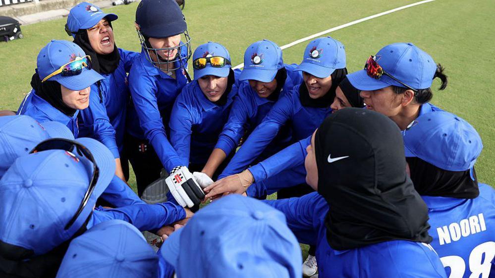 An Afghan women's XI playing in Melbourne in 2025