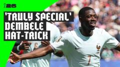 Dembele’s ‘magic’ first-half hat-trick Dembele’s ‘magic’ first-half hat-trick