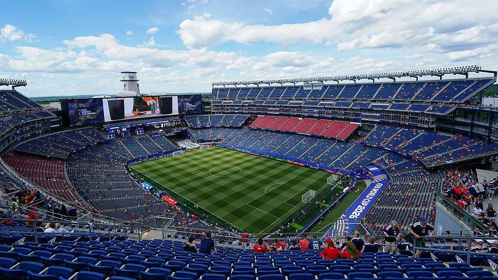 A wide view of the Boston Stadium