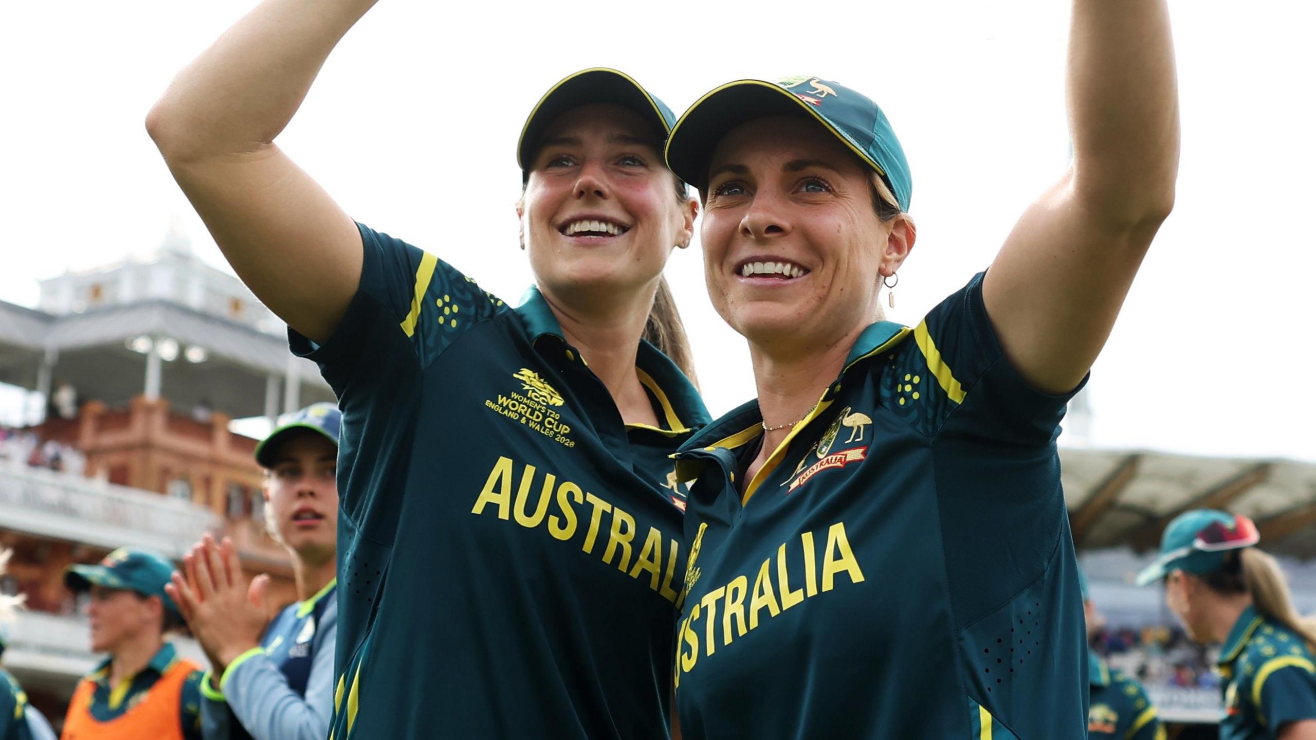 Australia celebrate victory