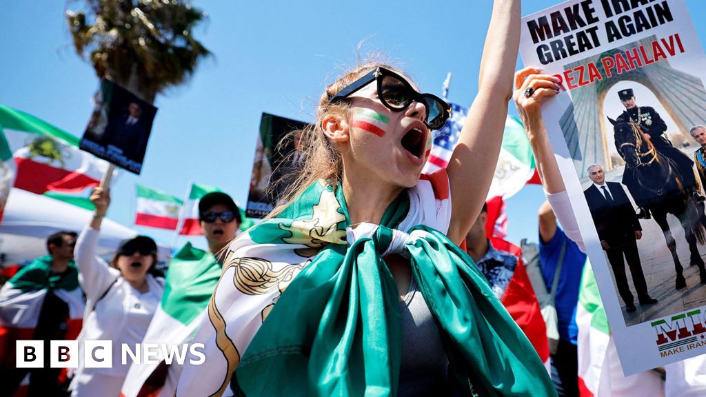 Iranian-Americans protest against Iran team at World Cup Iranian-Americans protest against Iran team at World Cup
