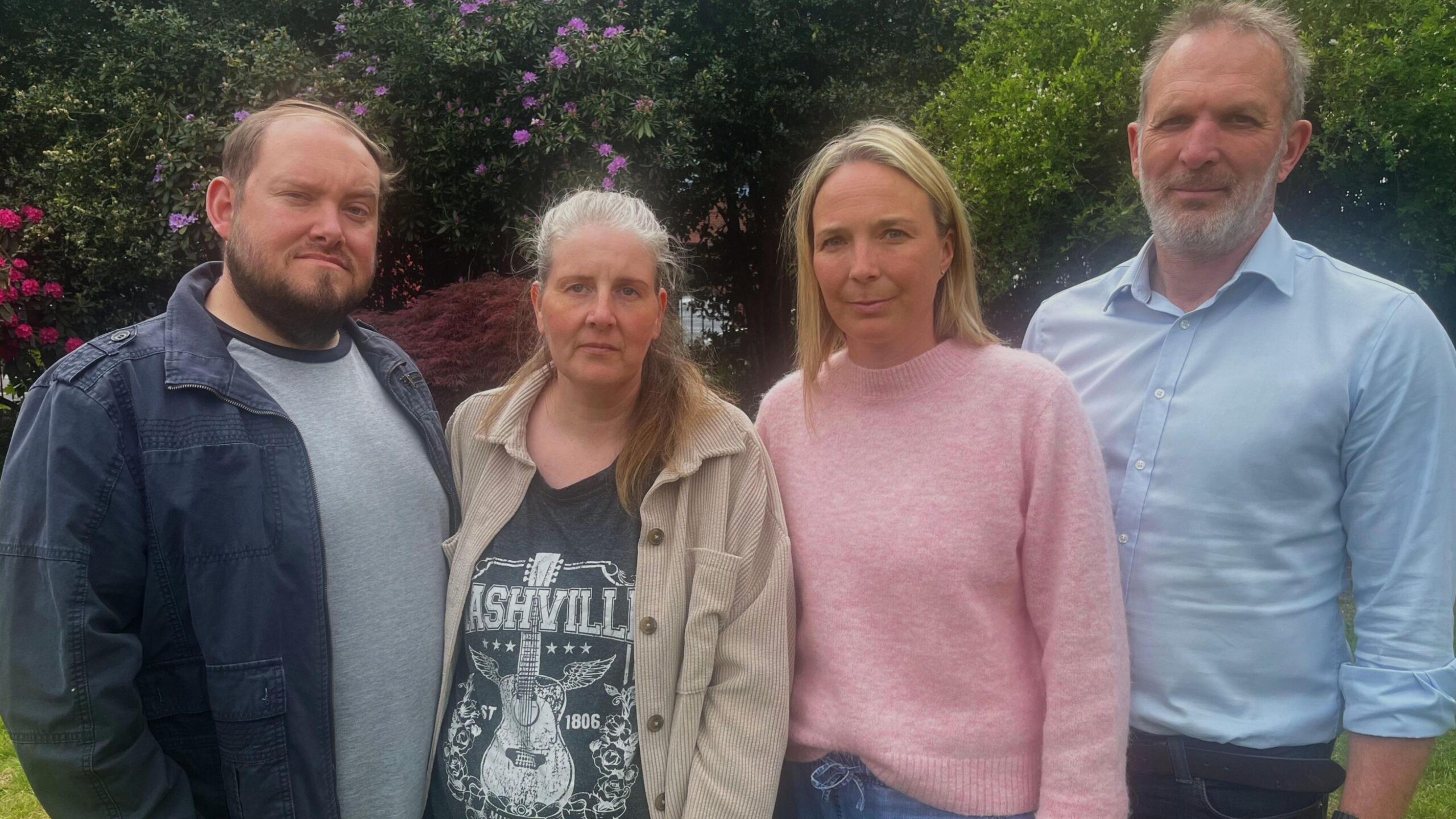From left, Gary and Sarah Andrews, Sarah and Jack Hawkins