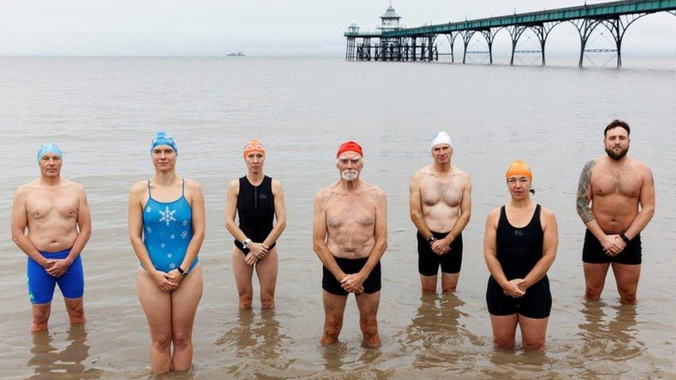 Martin Parr's swimmer ident