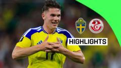 Gyokeres & Isak score as Sweden put five past Tunisia Gyokeres & Isak score as Sweden put five past Tunisia