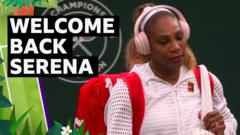 Williams ‘takes it all in’ on Centre Court return Williams ‘takes it all in’ on Centre Court return