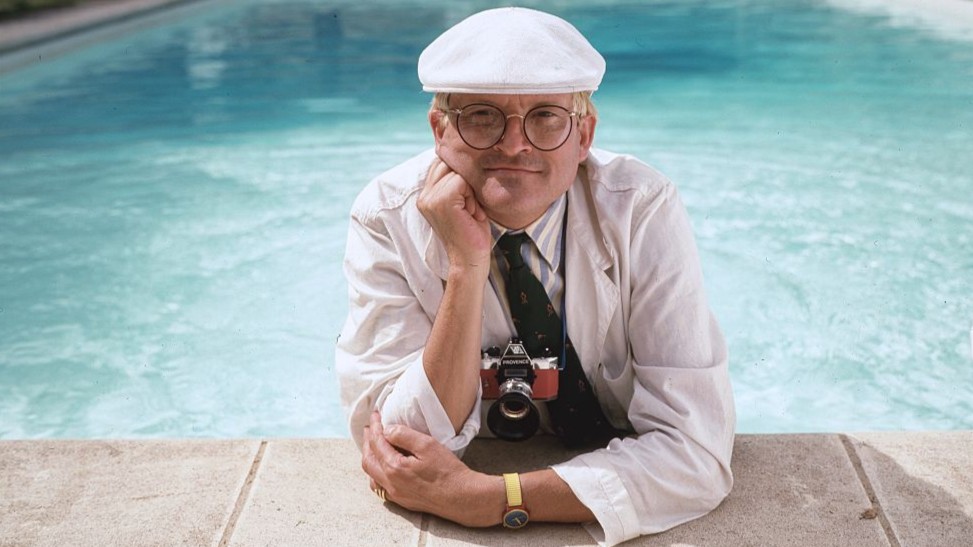 Portrait of David Hockney in France