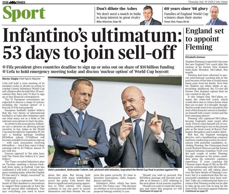The Times back page
