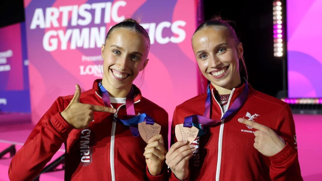 Identical twins win gymnastics medals on same day Identical twins win gymnastics medals on same day