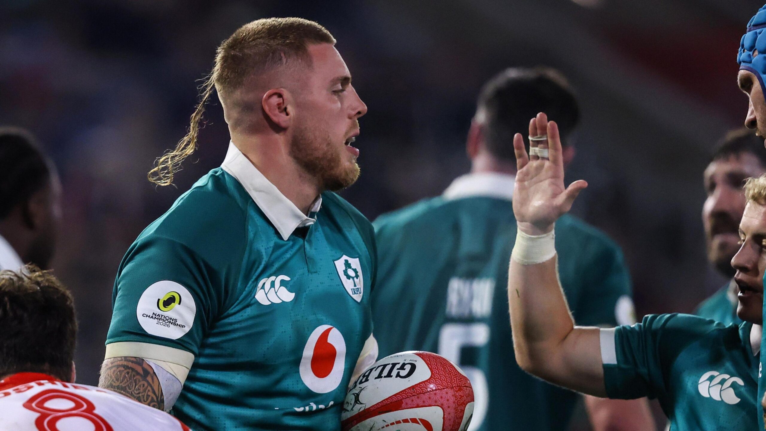 Sean Jansen celebrates his try