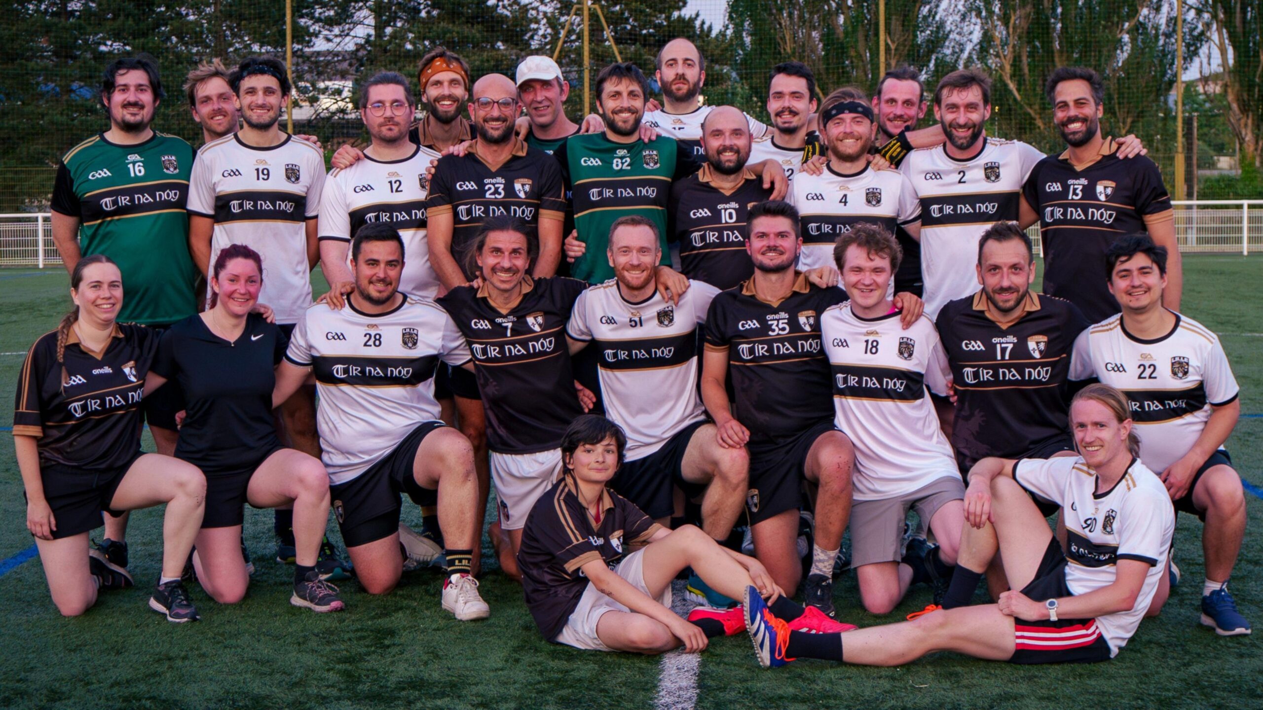 Players after a training session at Lille GAA