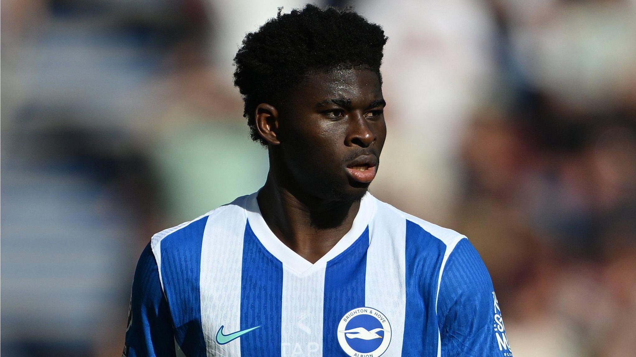 Brighton midfielder Carlos Baleba