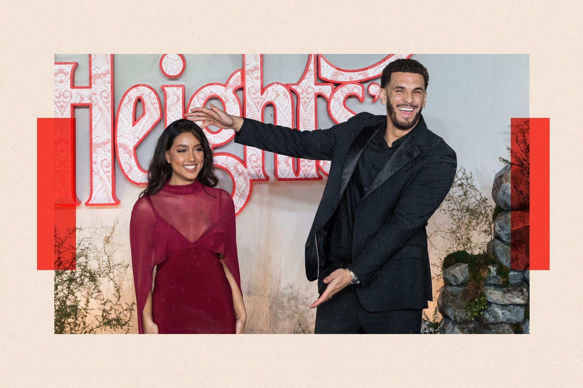 Sanam Harrinanan and Kai Fagan attend the UK Premiere of 'Wuthering Heights'