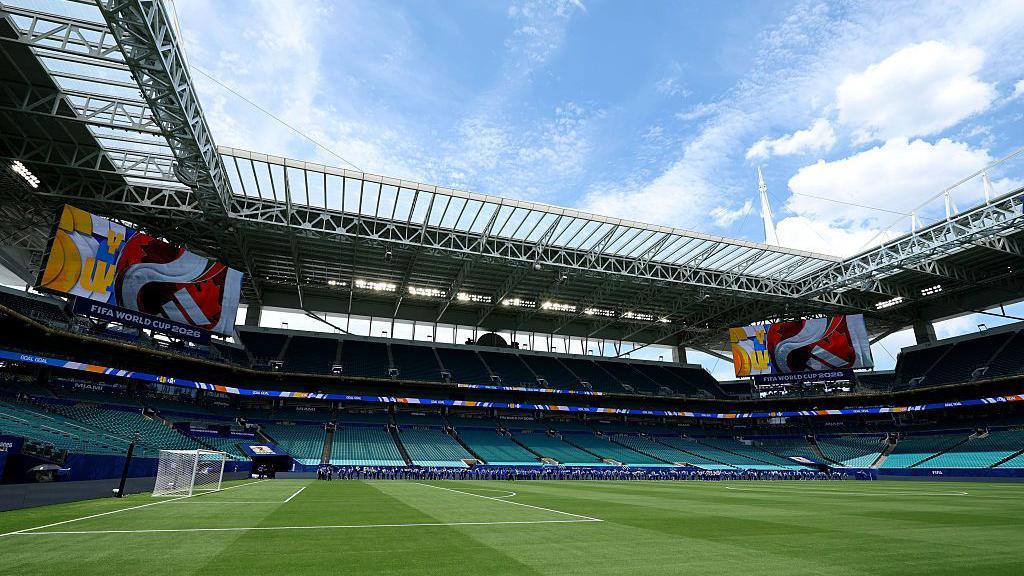 General view inside Miami Stadium before the FIFA World Cup 2026 match between Saudi Arabia and Uruguay
