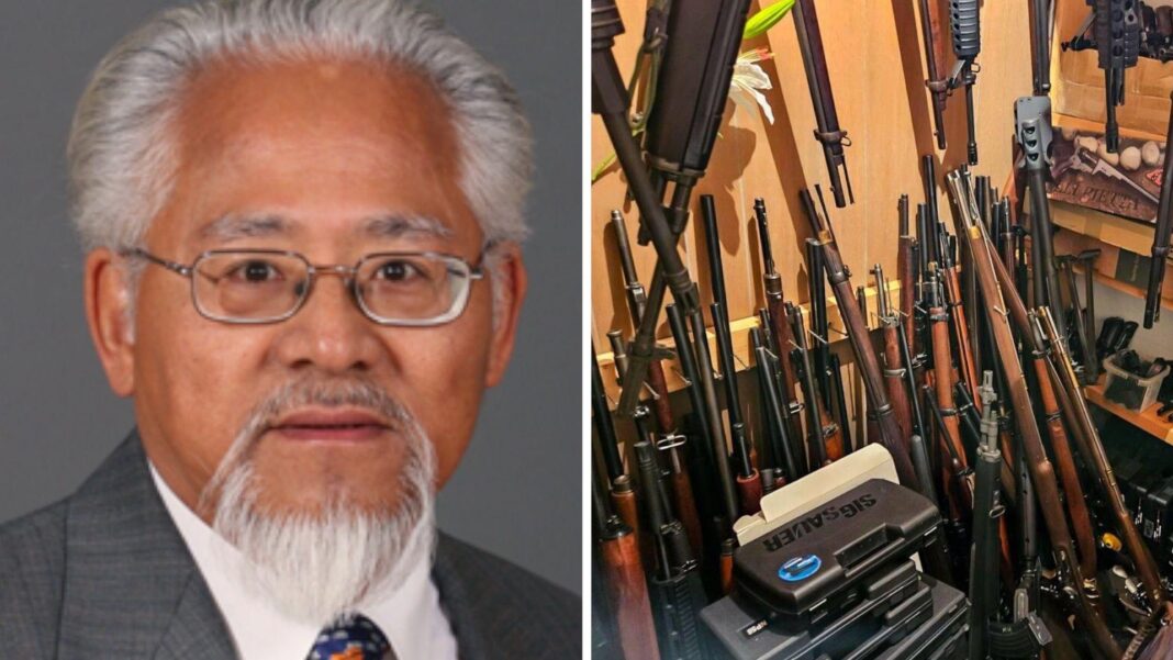 Ex-Canada MP arrested after police seize 439 guns and antique cannon from his home Ex-Canada MP arrested after police seize 439 guns and antique cannon from his home