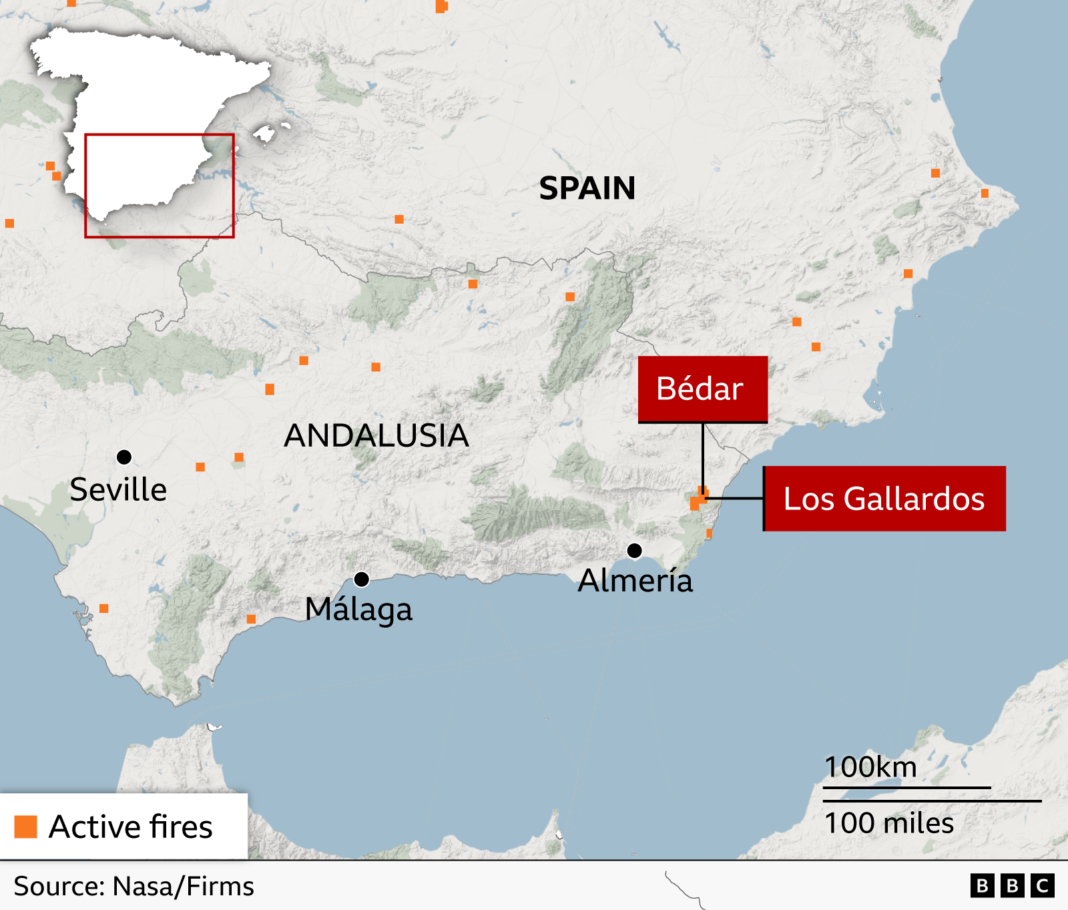British couple return to village at heart of deadly Spanish wildfire British couple return to village at heart of deadly Spanish wildfire