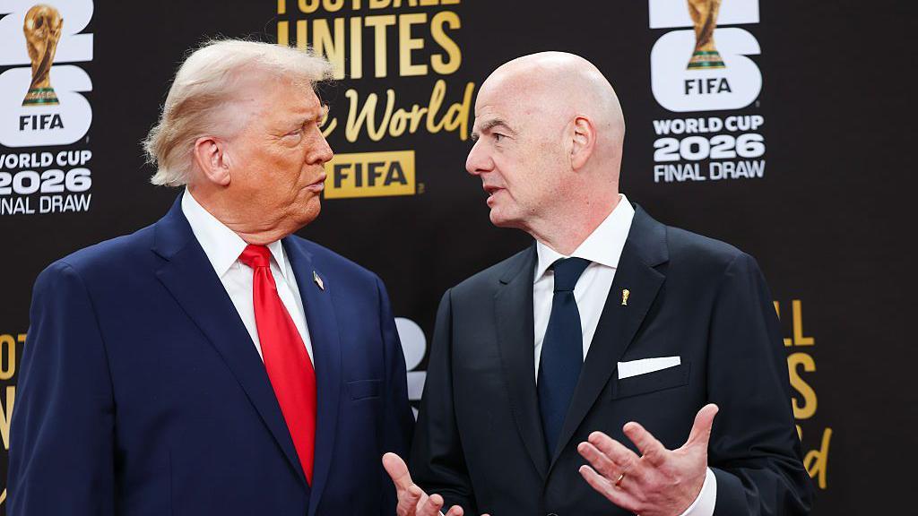 Donald Trump and Gianni Infantino