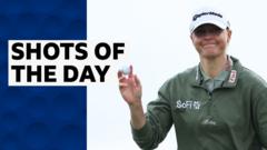 ‘Absolute dime’ – best shots from second round of Women’s Open ‘Absolute dime’ – best shots from second round of Women’s Open