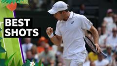 ‘Sensational!’ – best shots from day 12 at Wimbledon ‘Sensational!’ – best shots from day 12 at Wimbledon