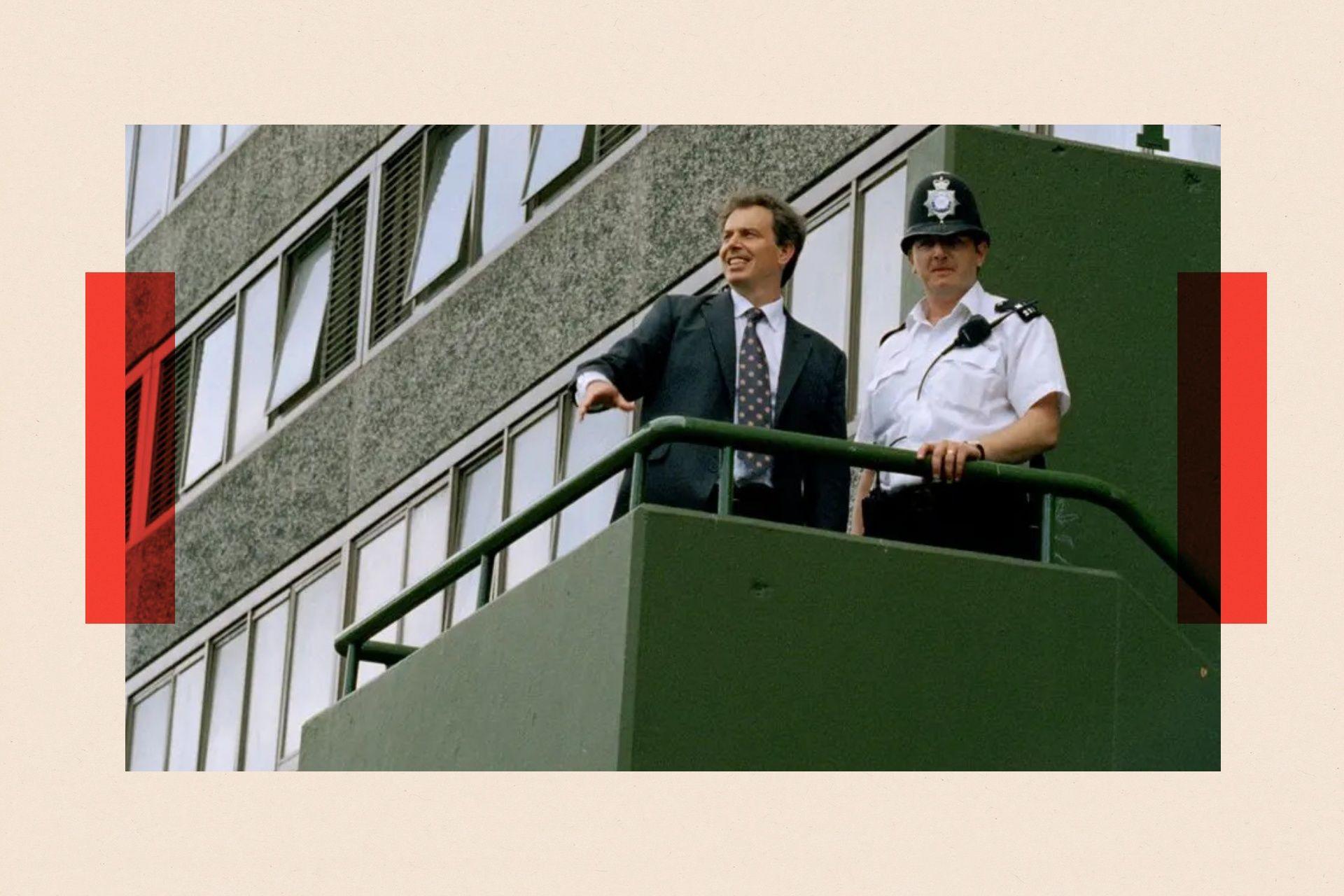 Tony Blair visits Aylesbury Estate