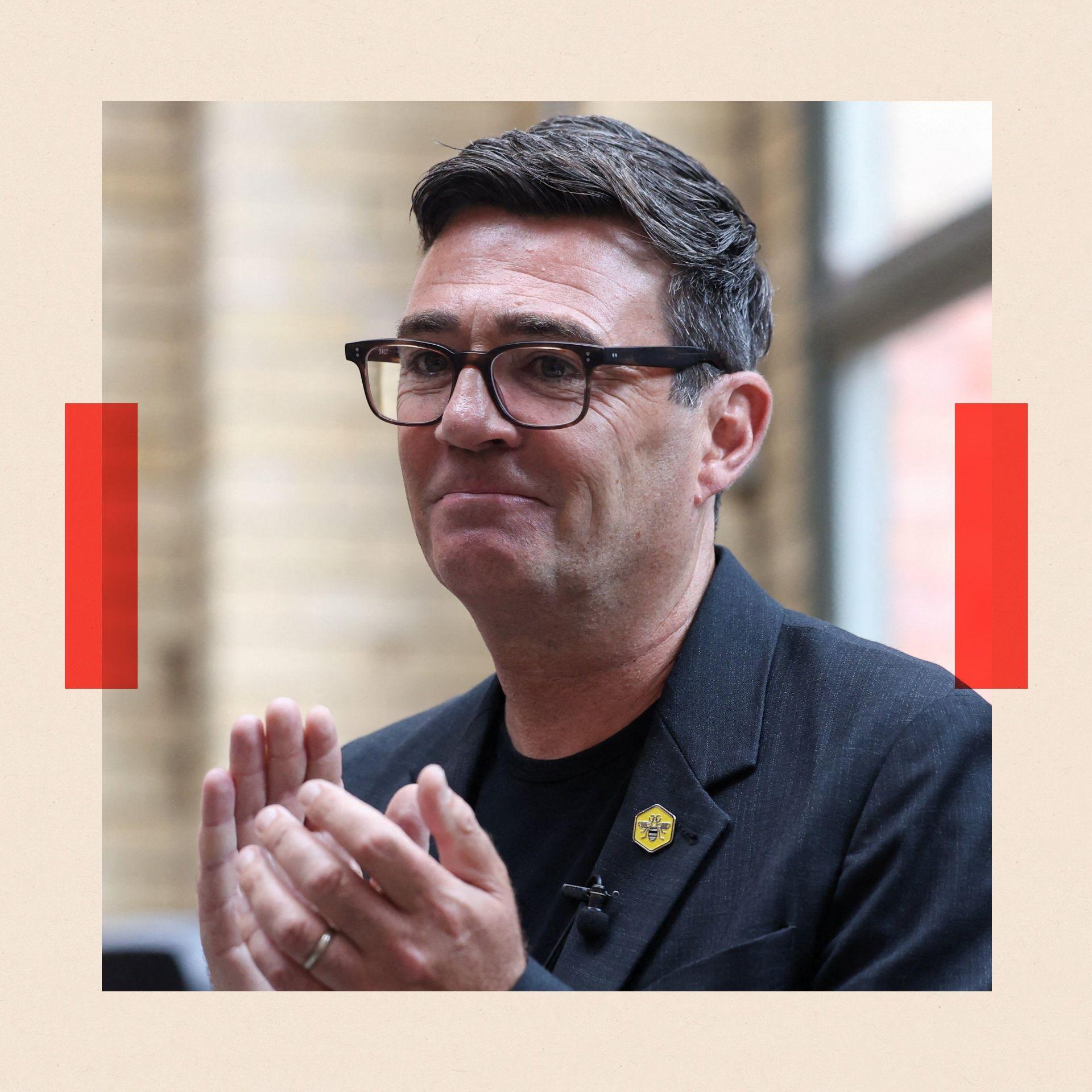 Andy Burnham clapping