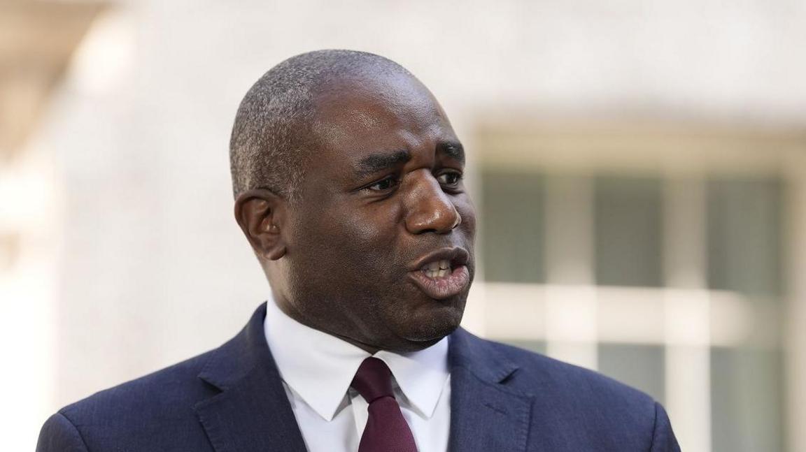 Deputy Prime Minister David Lammy speaking to the media in Downing Street, London, after Prime Minister Sir Keir Starmer resigned as PM and leader of the Labour Party less than two years after coming to power.