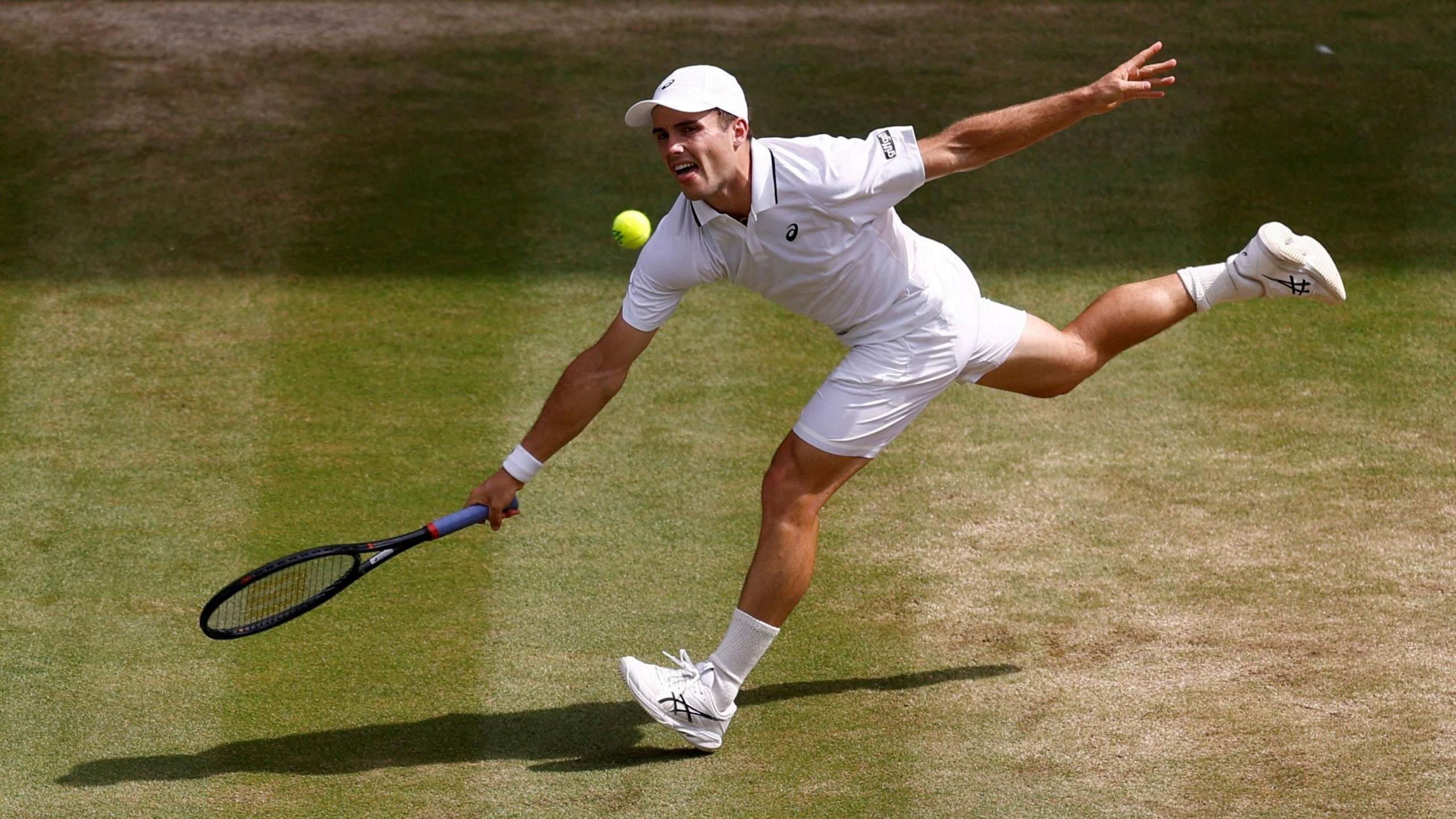 Britain's Arthur Fery in action during his semi final match against Germany's Alexander Zverev.