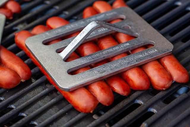 hot dogs with vinegared iceberg and potato chips hot dogs with vinegared iceberg and potato chips