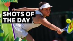 ‘Incredible!’ – best shots from day ten at Wimbledon ‘Incredible!’ – best shots from day ten at Wimbledon