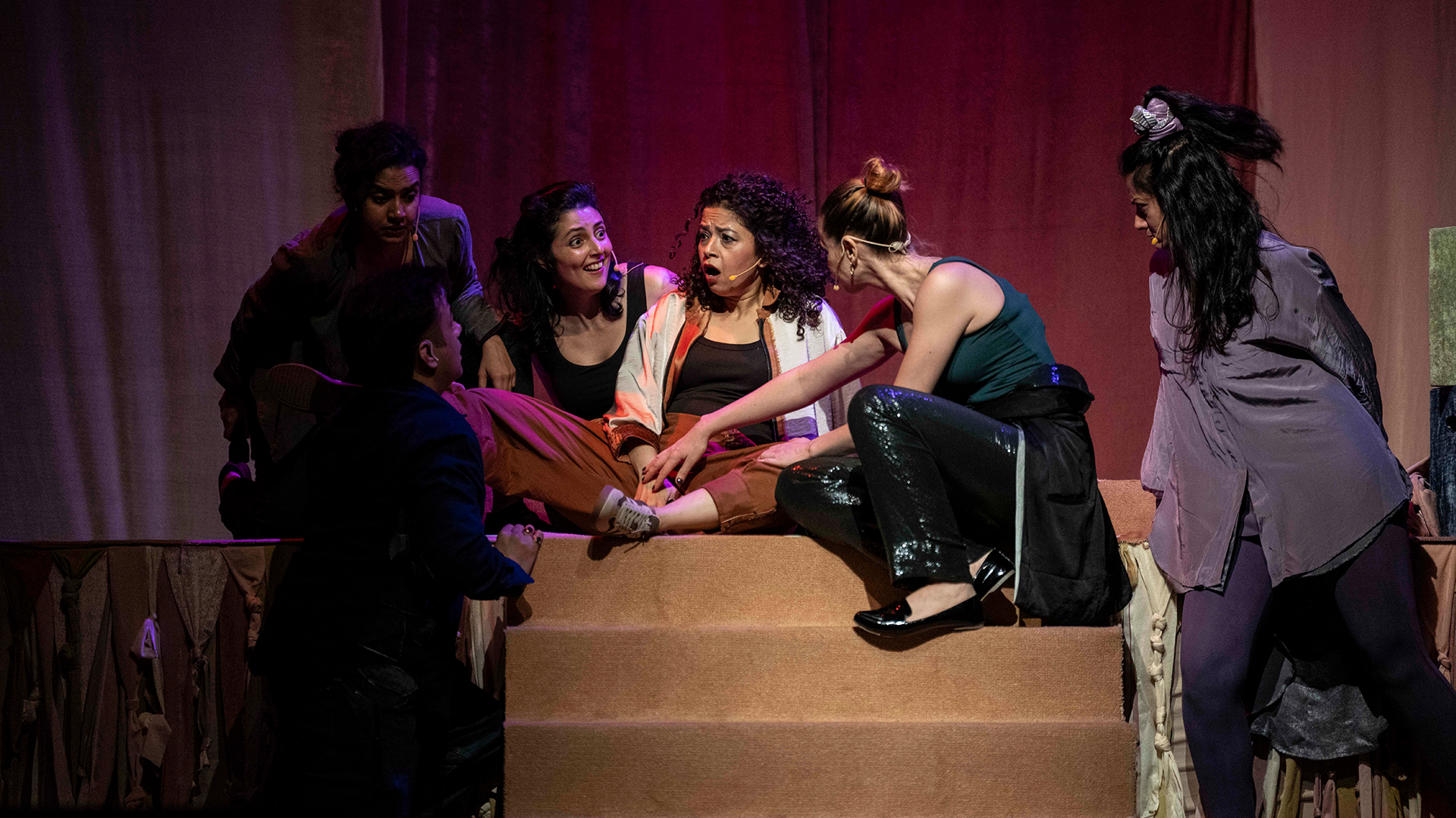 A scene from the play Belly of the Beast
