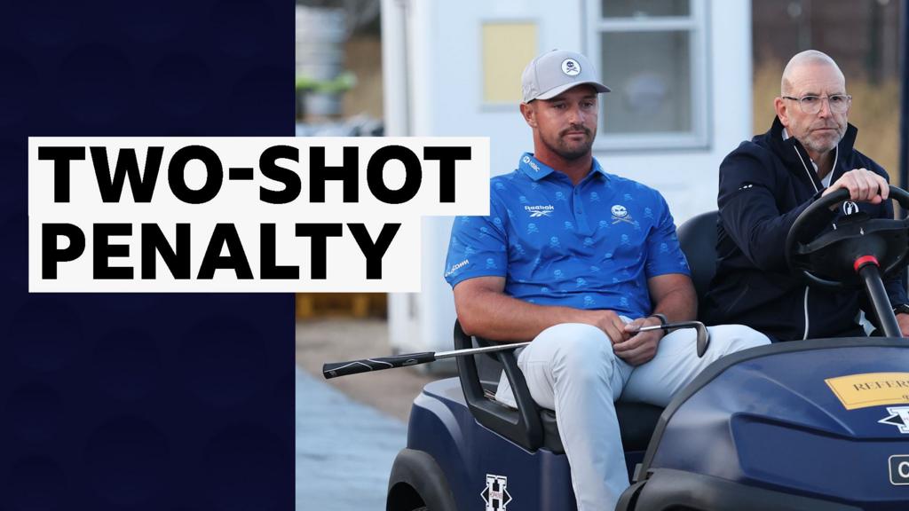 DeChambeau hit with shock two-stroke penalty at The Open DeChambeau hit with shock two-stroke penalty at The Open