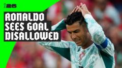 Ronaldo has equaliser ruled out for offside Ronaldo has equaliser ruled out for offside