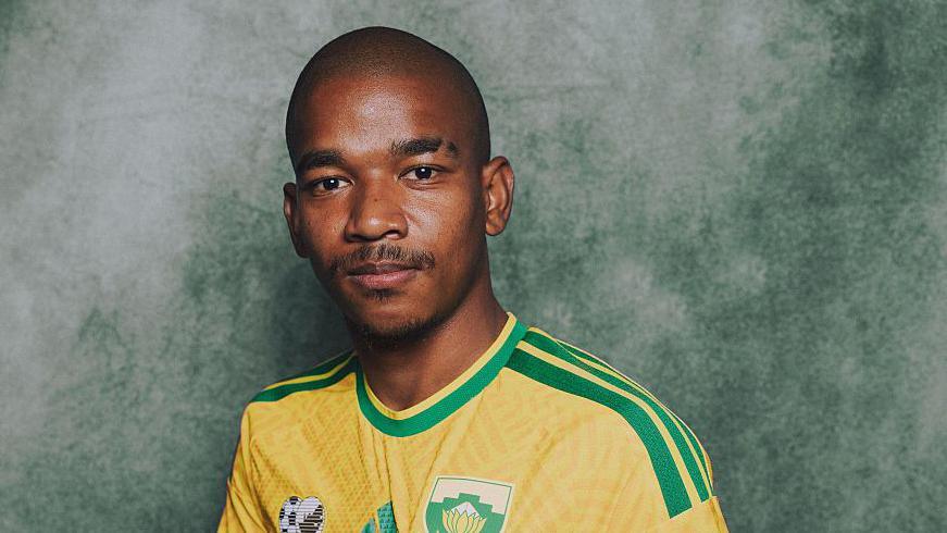 Jayden Adams of South Africa poses for a portrait during the official Fifa World Cup 2026 portrait session