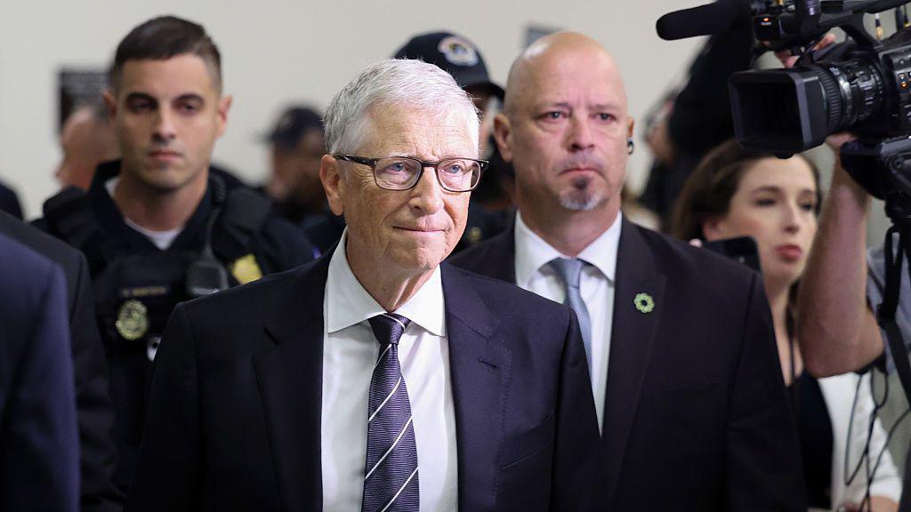 Microsoft Co-Founder Bill Gates arrives to testify at a closed-door interview with the House Oversight Committee on Capitol Hill on June 10, 2026 in Washington, DC.