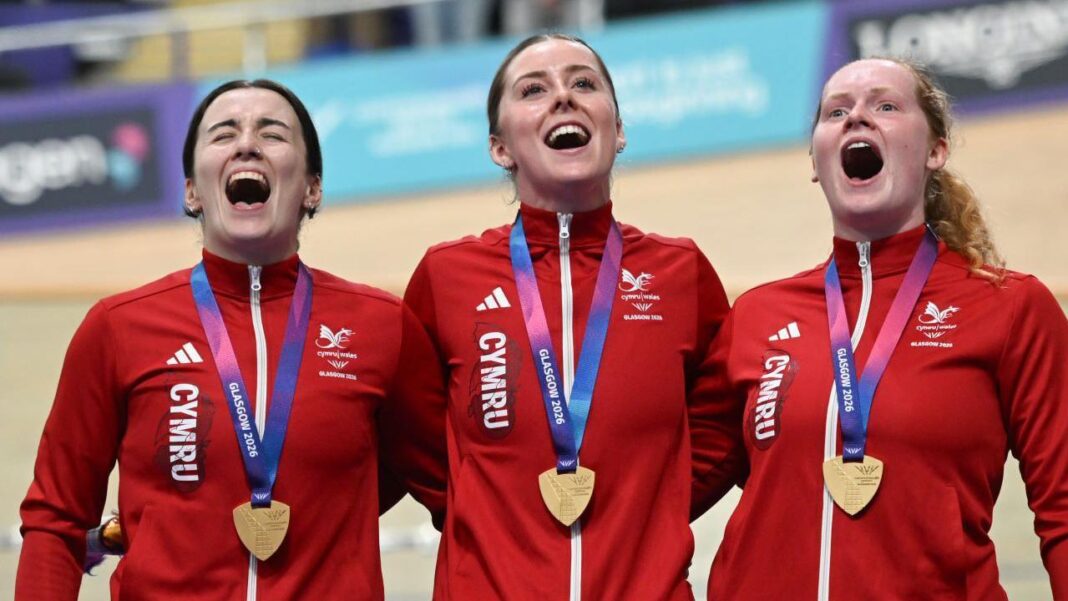 Wales sprint team trio win Commonwealth gold Wales sprint team trio win Commonwealth gold