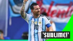 ‘Sensational’ Messi finish gives Argentina the lead ‘Sensational’ Messi finish gives Argentina the lead