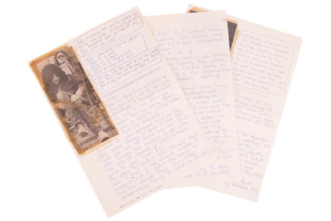 Letters by pre-Smiths Morrissey set for auction Letters by pre-Smiths Morrissey set for auction