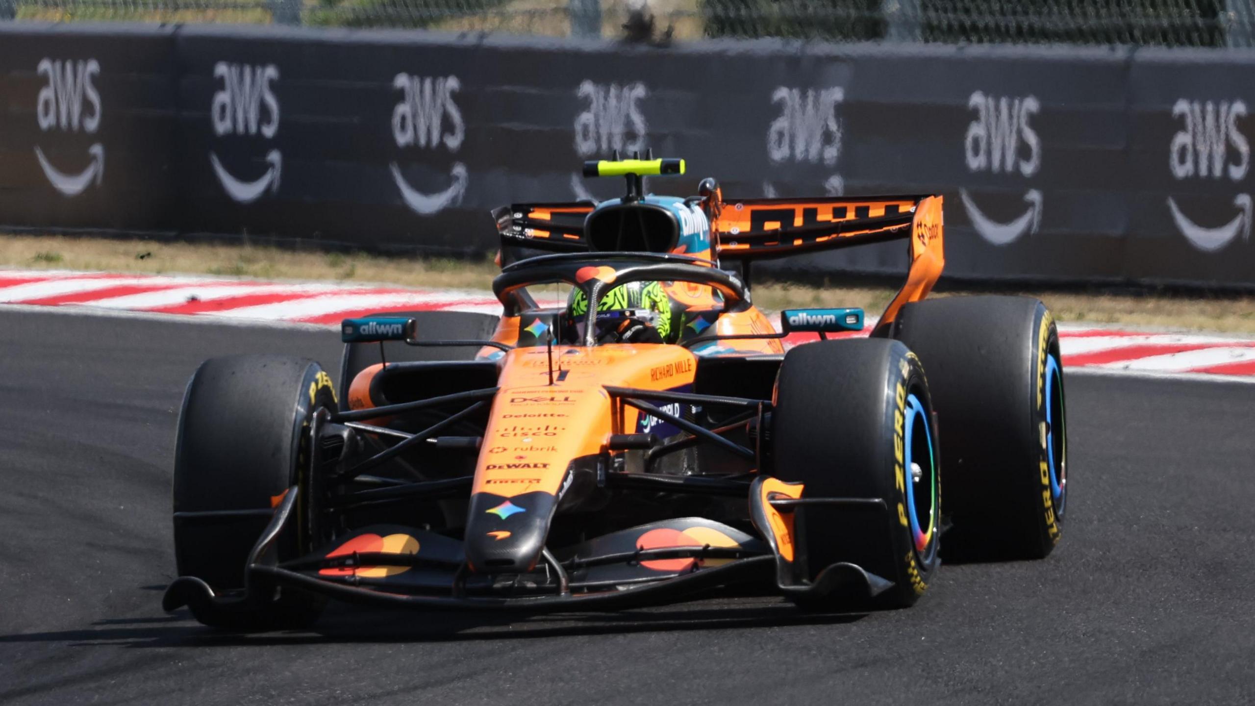 McLaren's Lando Norris during the Hugarian Grand Prix