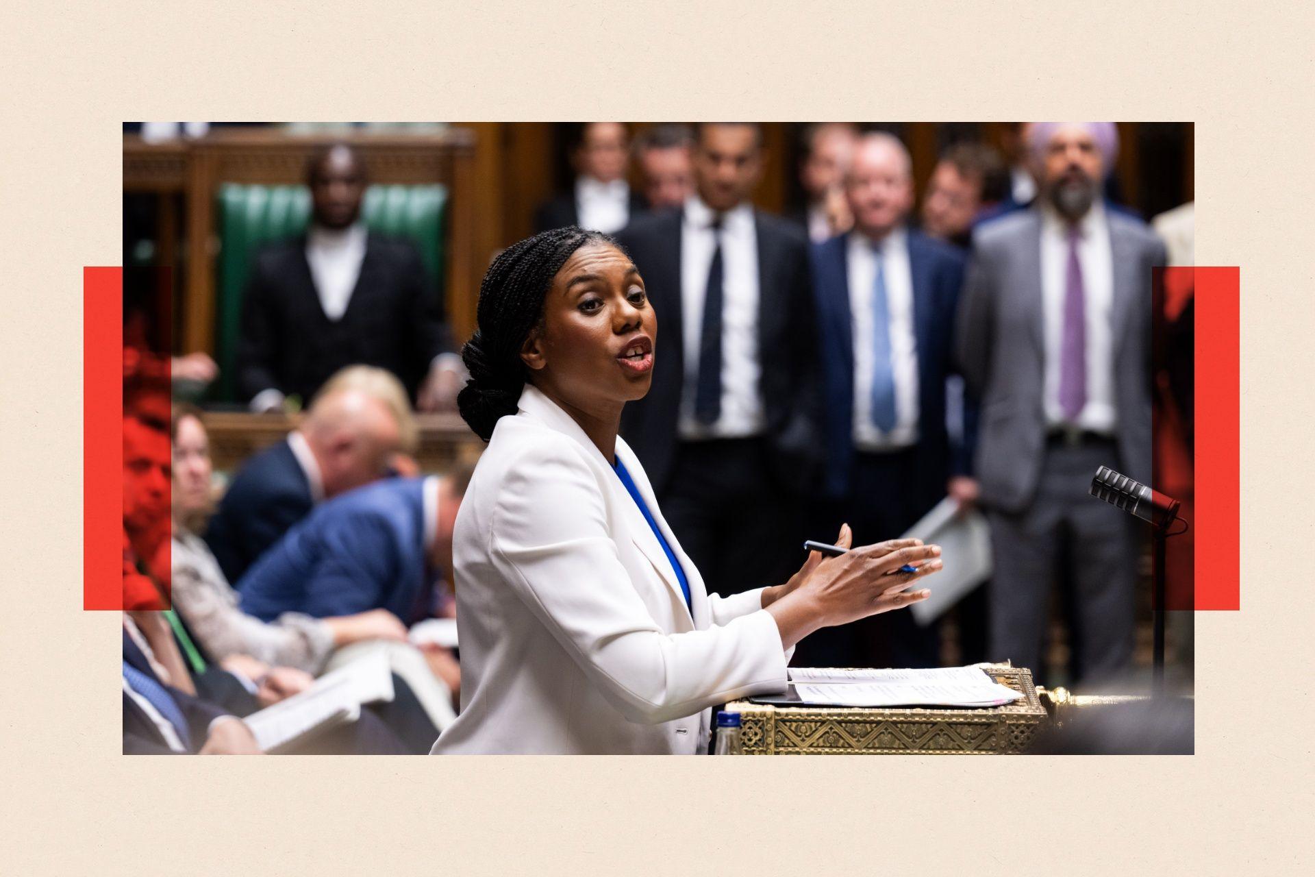Kemi Badenoch speaking during Prime Minister's Questions in the House of Commons
