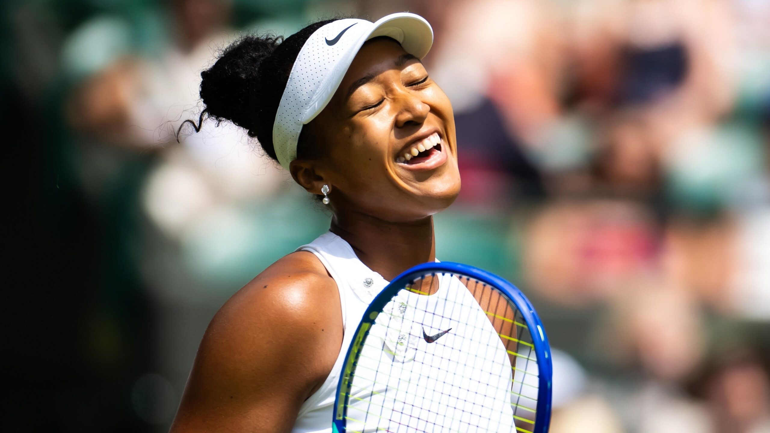 Naomi Osaka smiles