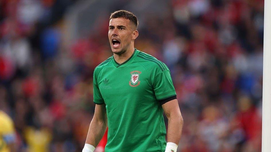 New Manchester United goalkeeper Karl Darlow in action for Wales in June