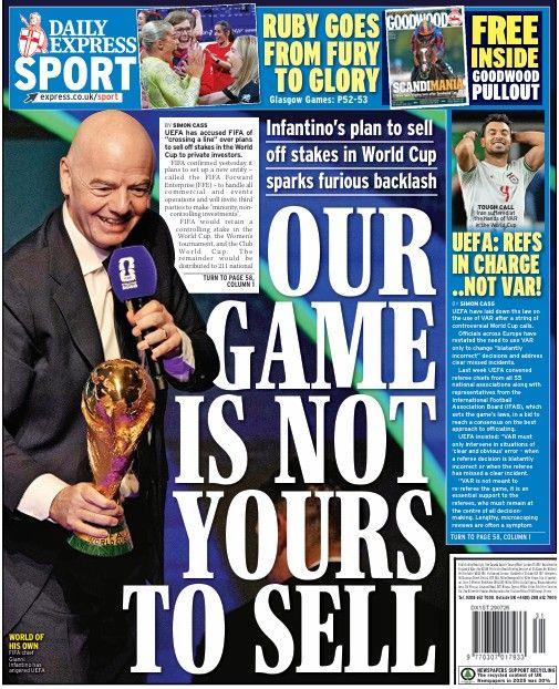 Daily Express back page