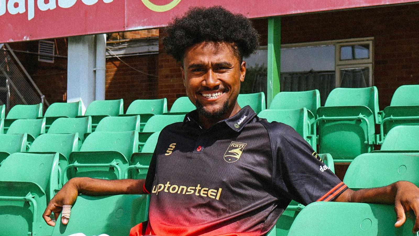 Sheridon Gumbs sat in the stands at Grace Road