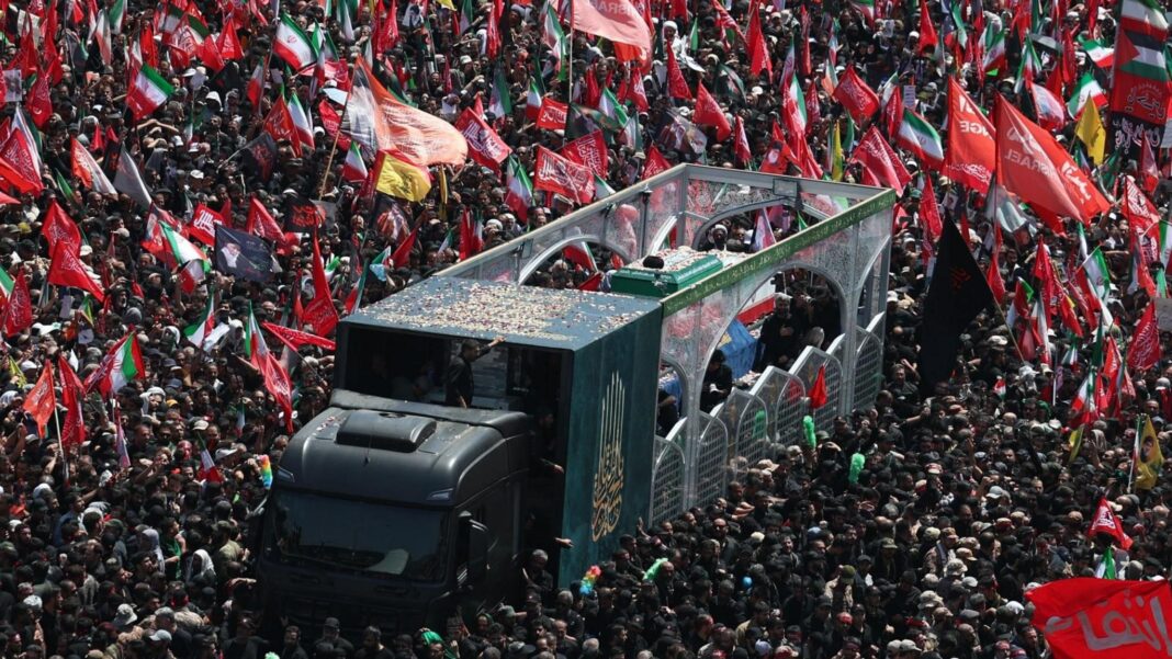 Huge crowds fill Tehran streets for Khamenei’s funeral procession Huge crowds fill Tehran streets for Khamenei’s funeral procession