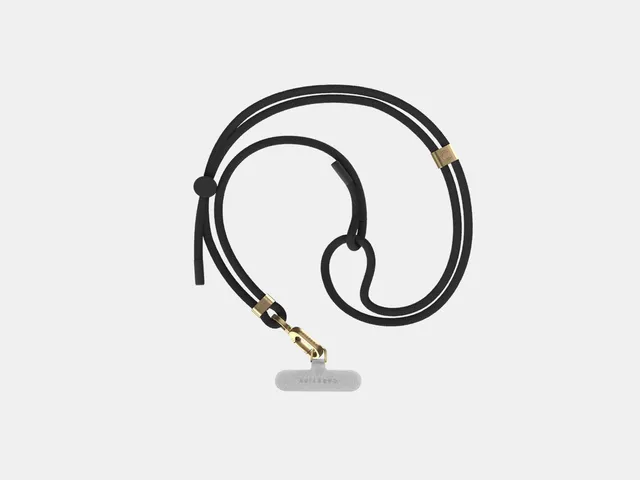 Image may contain: Leash, Accessories, Bracelet, Jewelry, Electronics, and Headphones